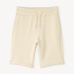 Bermuda en molleton piqué uni pour garçon 