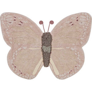 Tapis coton lavable 90x120cm Animal Baby Butterfly 