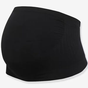 L - Ceinture de grossesse sans coutures avec support - Noir 