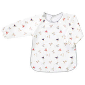 Bavoir tablier à manches longues à scratch  