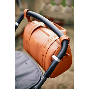 Sac à langer Mommy Club Signature Cuir Vegan Brun 
