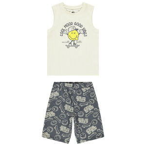 Set pyjama court 2 pièces SmileyWorld pour garçon 