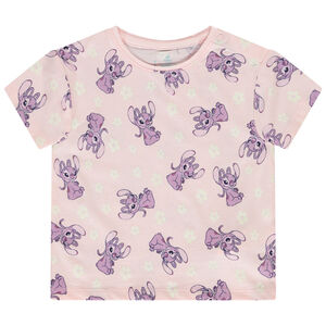 T-shirt manches courtes imprimé Angel Disney pour bébé fille  