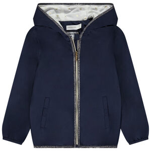 Coupe-vent uni à doublure imprimée pour fille 