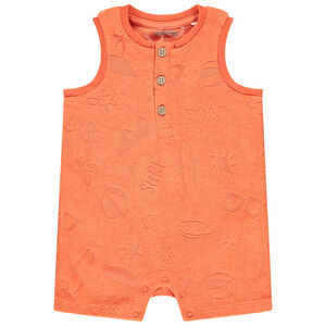 Combishort en éponge effet dévoré pour bébé garçon 