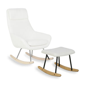 Repose pied Hocker Rocker Rocking chair Cream Sheep 