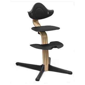 Chaise Haute NOMI évolutive - Noir Bois Chêne  