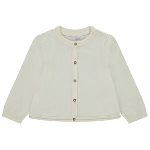 Gilet en tricot uni pour bébé fille 