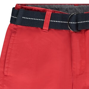 Bermuda en toile avec ceinture tissée amovible pour garçon 