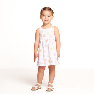 Robe sans manches imprimé fantaisie pour bébé fille 