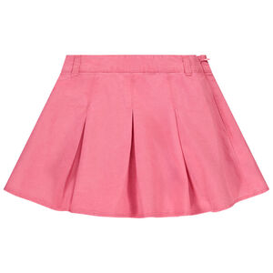 Jupe courte effet plissé en popeline pour fille 