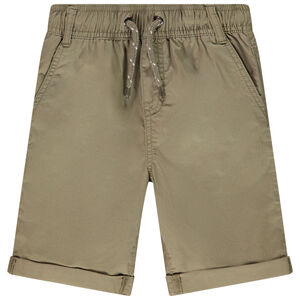 Bermuda uni en popeline pour garçon 