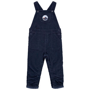 Salopette longue en velours avec badge pour bébé garçon 