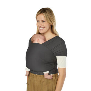 Écharpe de portage en tricot Aura Soft black 