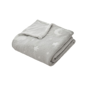 Plaid phosphorescent 125 x 150 cm - Gris  