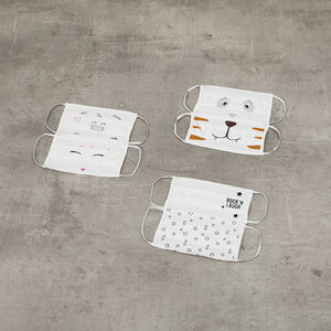 Lot de 2 Masques tissus enfant AFNOR motif licorne 