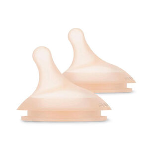 Lot de 2 tétines en silicone anti-colique Zero.Zero débit lent S fair 