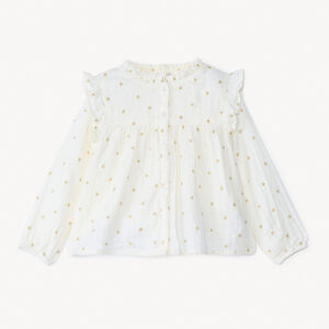 Tunique manches longues imprimées étoile pailletée pour bébé fille  