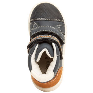 Bottillons en cuir à scratch pour bébé garçon 