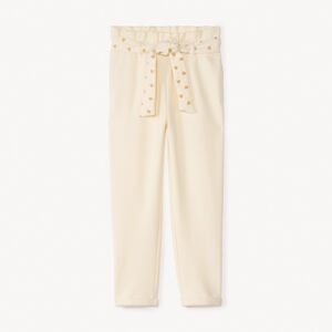 Jogging avec ceinture imprimé cœurs à nouer pour fille 