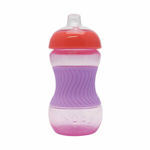 Mini tasse d'apprentissage avec grip en silicone 180 ml rose 