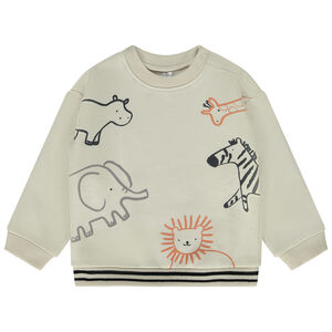 Sweat oversize print animaux pour bébé garçon 