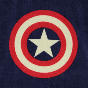 Poncho de bain ludique Captain America Marvel pour garçon 
