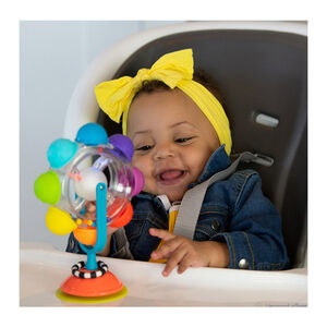 Arc en ciel lumineux et tournant avec ventouse 