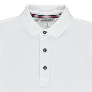 Polo manches courtes uni en coton piqué pour garçon 