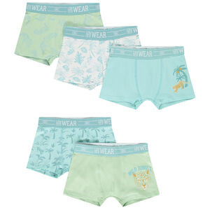 Lot de 5 boxers motifs jungle pour garçon 