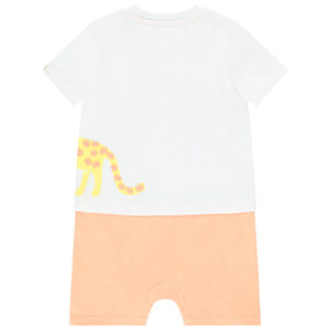 Lot de 2 combinaisons courtes effet 2 en 1 fantaisies pour bébé garçon  