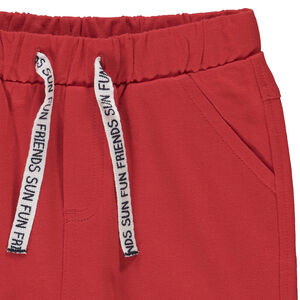 Bermuda en molleton uni pour bébé garçon 