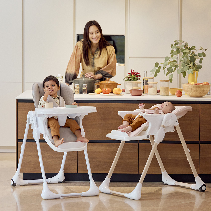 Chaise haute réglable Jude 0+ - Beige 